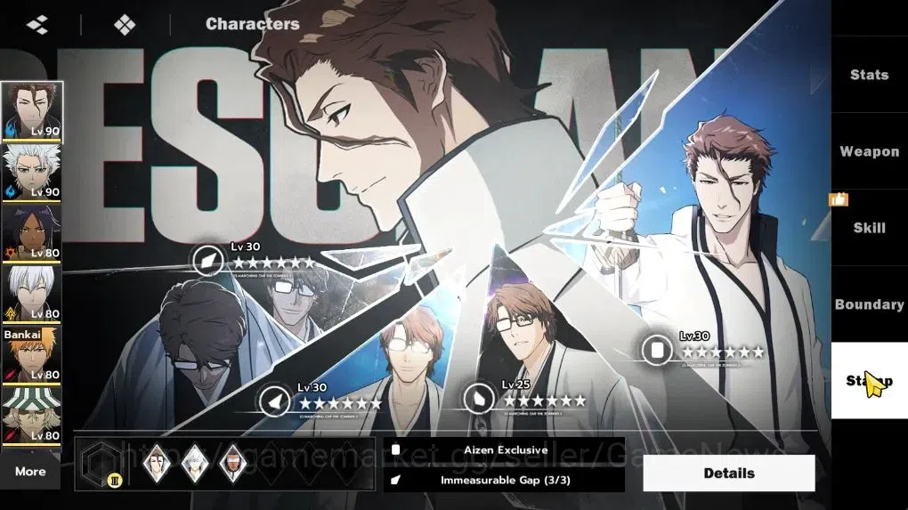 BLEACH: Soul Resonance Accounts NuverseSEA LV 67|11 SSR 5