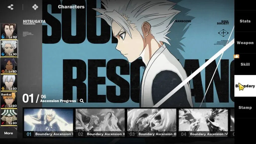 BLEACH: Soul Resonance Accounts NuverseSEA LV 67|11 SSR 8