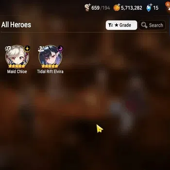Epic Seven Accounts Mid-Tier GLOBAL UnVerif|NewEra|2 ML(Tidal Rift Elvira,Maid Chloe)+Iseria,Landy,etc|Poh ON|450 MM+43k