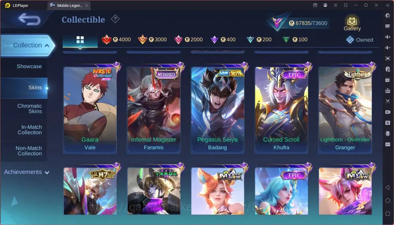 Mobile Legends: Bang Bang Accounts Global|Hero 127|Skin 238|Renowned|Prime Granger|KO image 13