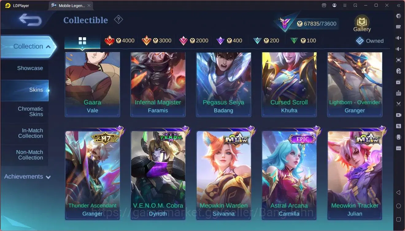 Mobile Legends: Bang Bang Accounts Global|Hero 127|Skin 238|Renowned|Prime Granger|KO image 14