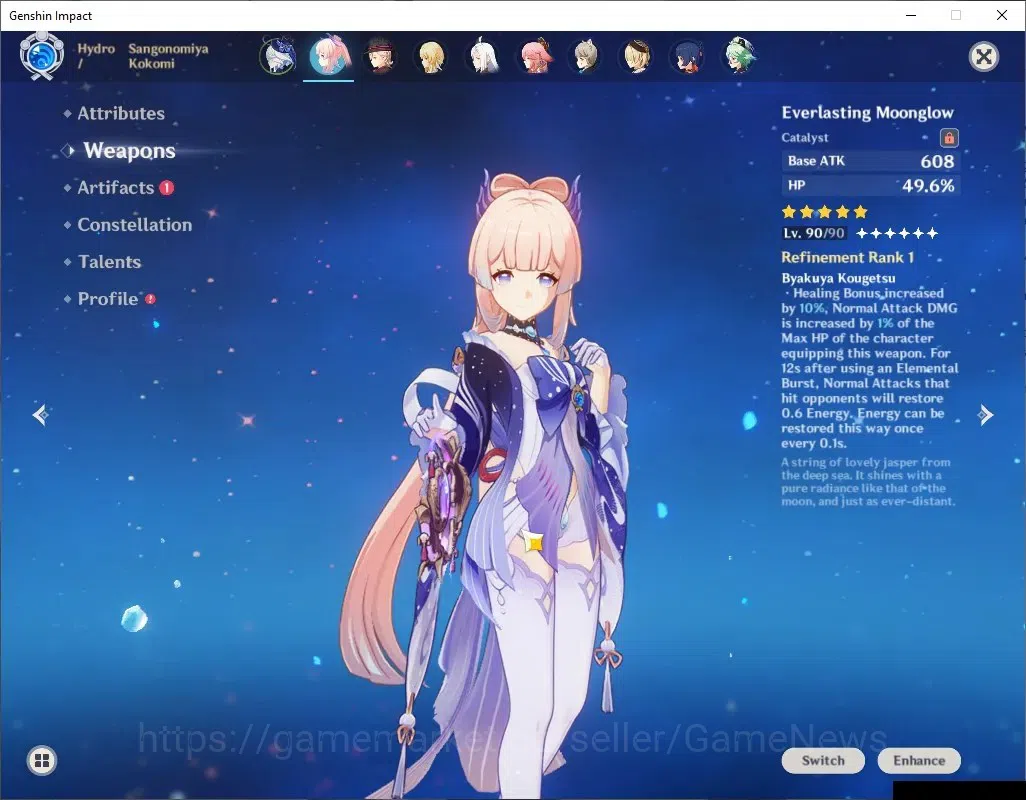 Genshin Impact Accounts ASIA |AR 57 |9 Limited + 7 (*5Wep)|KokomiC1+Sign,W image 14
