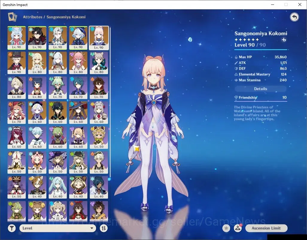Genshin Impact Accounts ASIA |AR 57 |9 Limited + 7 (*5Wep)|KokomiC1+Sign,W image 7