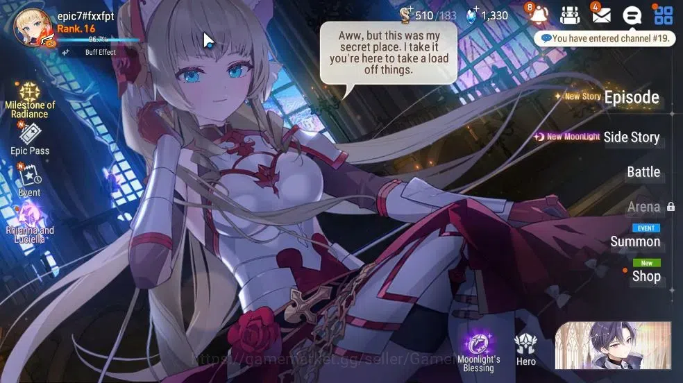 Epic Seven Accounts GLOBAL Unverif|New Era|2 ML(Rhiana & Luciel,Conque image 1