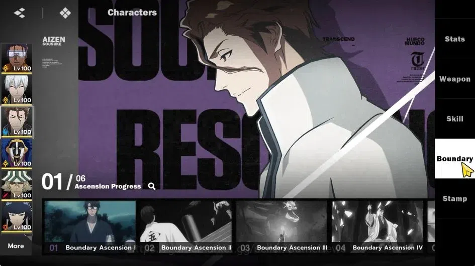 BLEACH: Soul Resonance Accounts NuverseSEA|LV 75|10 SSR [(Grimmjow,TosenB6,GinB4,A image 12