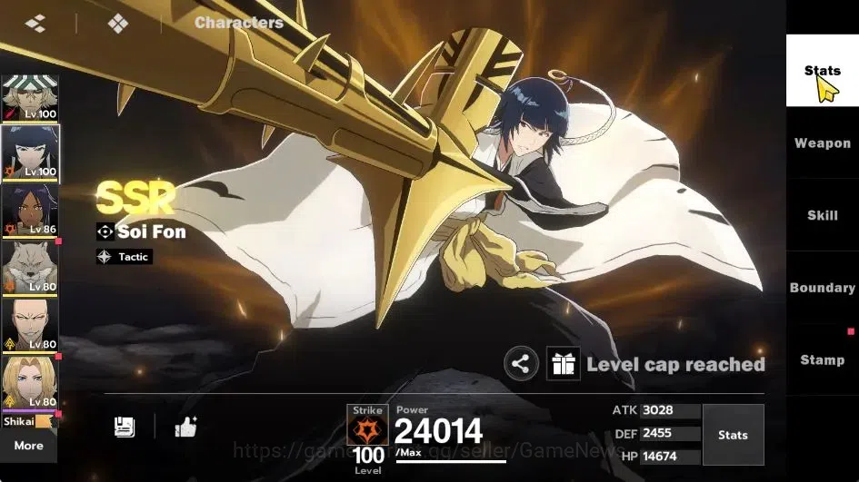 BLEACH: Soul Resonance Accounts NuverseSEA|LV 75|10 SSR [(Grimmjow,TosenB6,GinB4,A image 20
