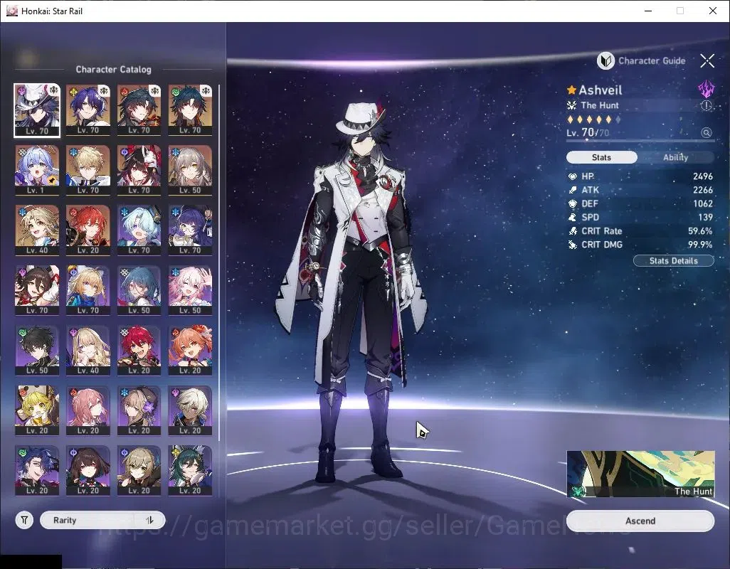 Honkai Star Rail Accounts ASIA|TL 60|6 Limited|Dr Ratio + Sign,Ashveil,Morte image 4