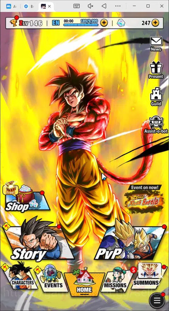 Dragon Ball Legends Accounts 238M Total Power|LV146|2 UL+ 16 LL|SS4 Goku, SS go image 1