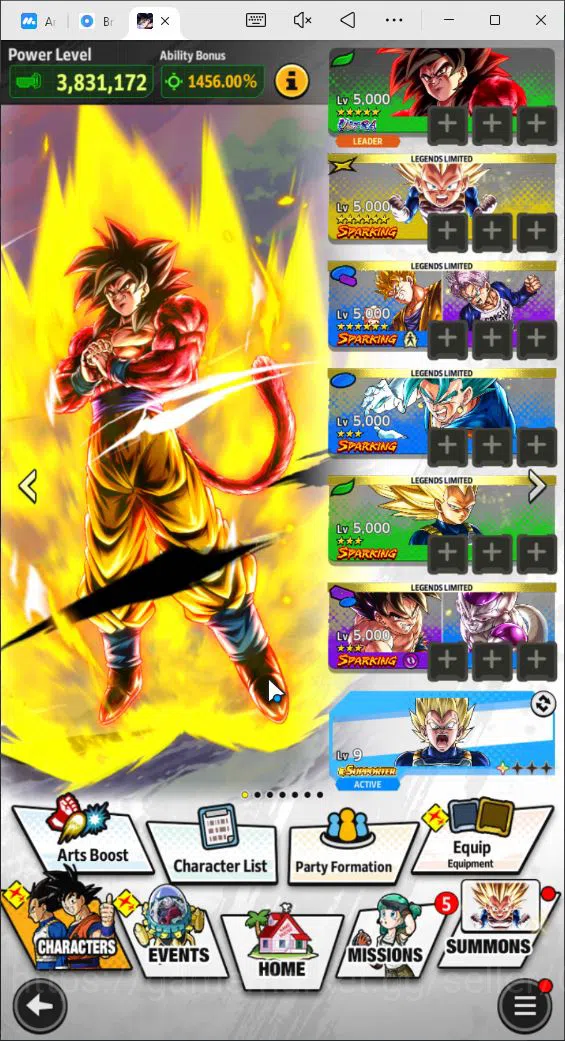 Dragon Ball Legends Accounts 238M Total Power|LV146|2 UL+ 16 LL|SS4 Goku, SS go image 6