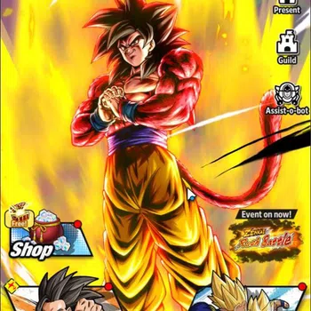Dragon Ball Legends Whale 238M Total Power|LV146|2 UL+ 16 LL|SS4 Goku, SS go image 1