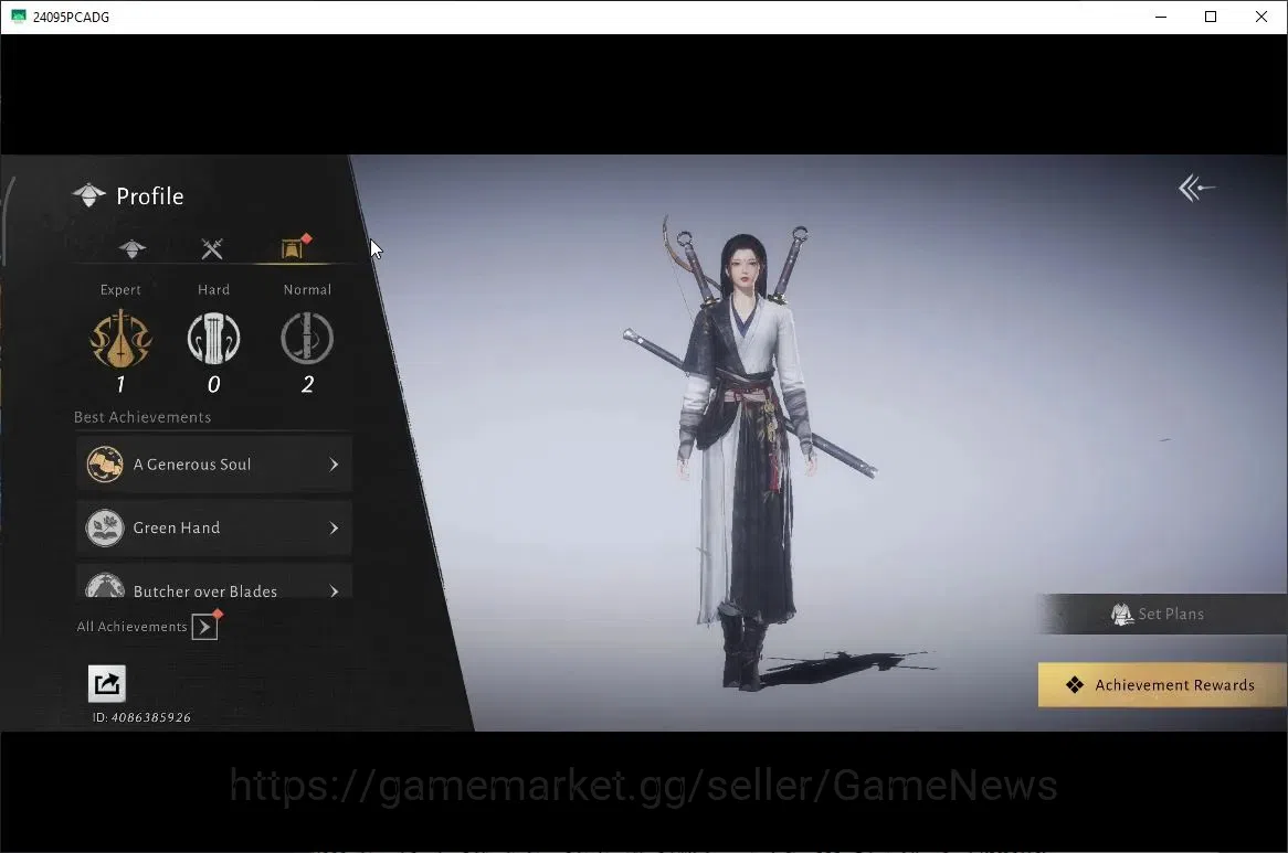 Where Winds Meet Accounts GLOBAL|Lv 5|GS 3682|1 Harmonic Core|Nameless Sword image 4