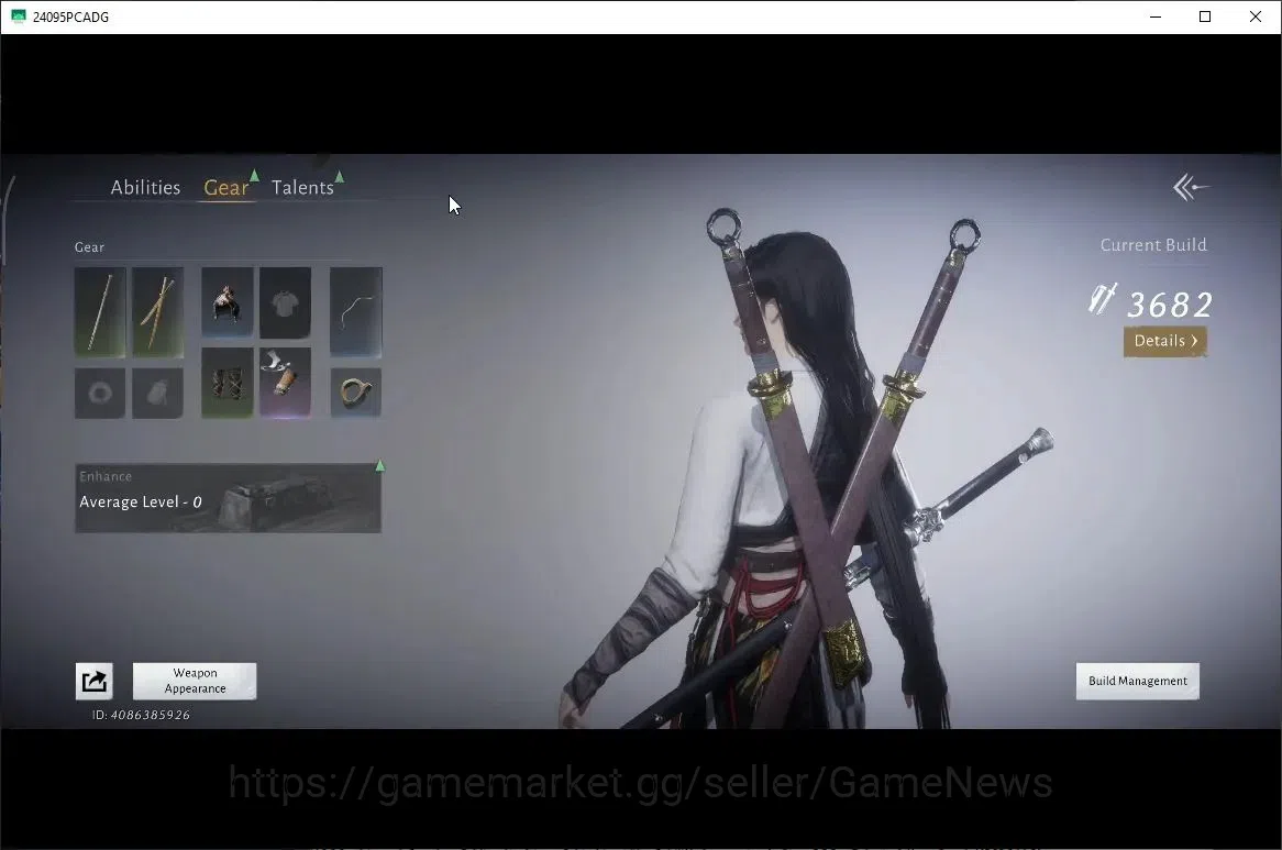 Where Winds Meet Accounts GLOBAL|Lv 5|GS 3682|1 Harmonic Core|Nameless Sword image 6