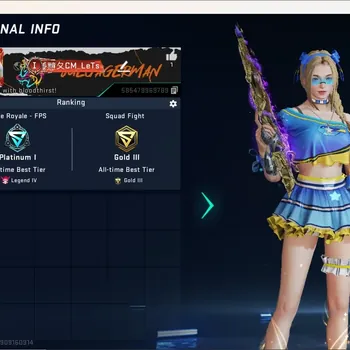 Blood Strike Accounts Rare Skin ASIA|3 Eternal Gun:QBZ95-Whisper,Bizon-Seraph,MP7-Tidesong|1 Collab Gun [AOT]|7 Ultra Gun|1