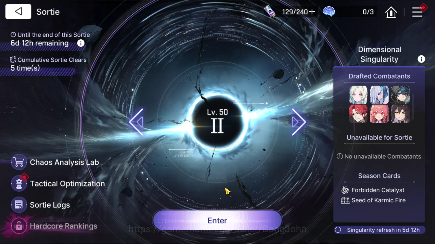 Chaos Zero Nightmare Accounts GLOBAL | Lv 50 | 6 Limit, Heidemarie EM 2, Rita, Tiphera, Chizuru, Veronica, Renoa | Crystal 13