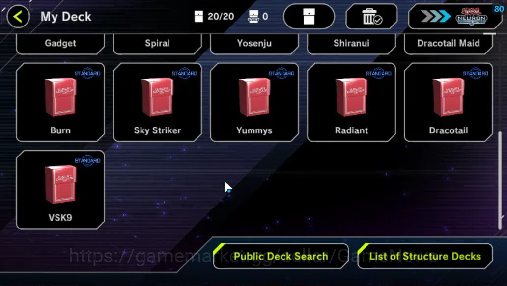 Yu-Gi-Oh! Master Duel Accounts Starter Lv 18 | 20 Deck |VSK9,Dracotail Maid,Dragonmaid,yummys,Sky 3