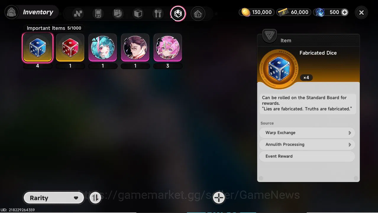 Neverness to Everness Accounts EU HL 3 | Fresh Starter Nanally + 5 SSR | Selector image 4