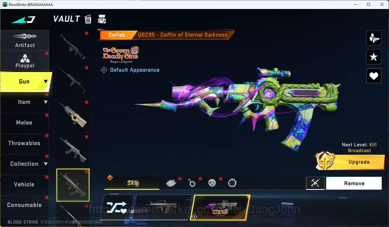 Blood Strike Accounts ASIA|ETERNAL=KALA(LVL1)|COLAB=KAR98K,QBZ95|LIMITED image 7
