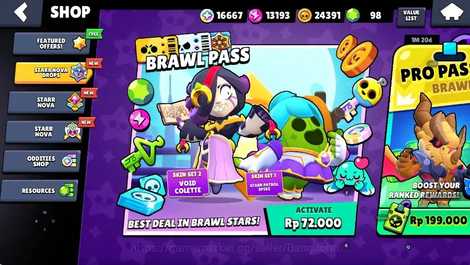 Brawl Stars Accounts Android | 3577 Thropy|32 Brawler-2 Max Lv(Damian,M image 4