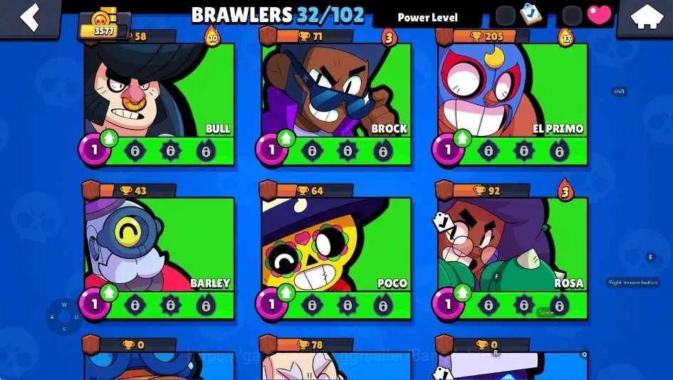 Brawl Stars Accounts Android | 3577 Thropy|32 Brawler-2 Max Lv(Damian,M image 6