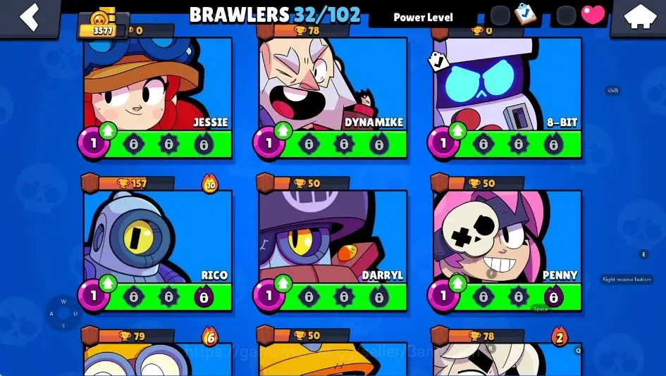 Brawl Stars Accounts Android | 3577 Thropy|32 Brawler-2 Max Lv(Damian,M image 7