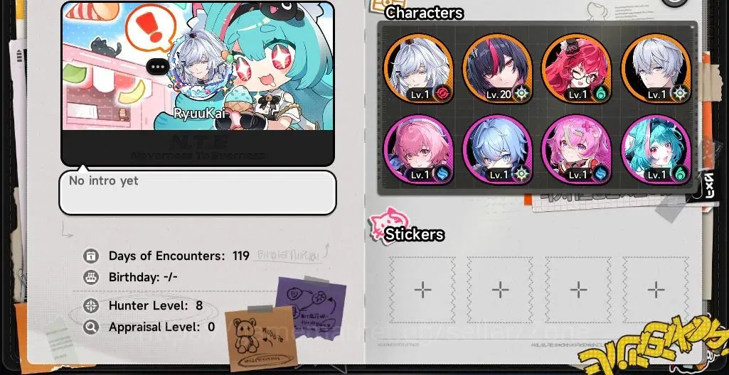 Neverness to Everness Accounts SEA | HL8 | Tycoon 2 | 3 Lim (Zankou, Shinku, Nanally) | 2 Selector S-Class | MC Male 1