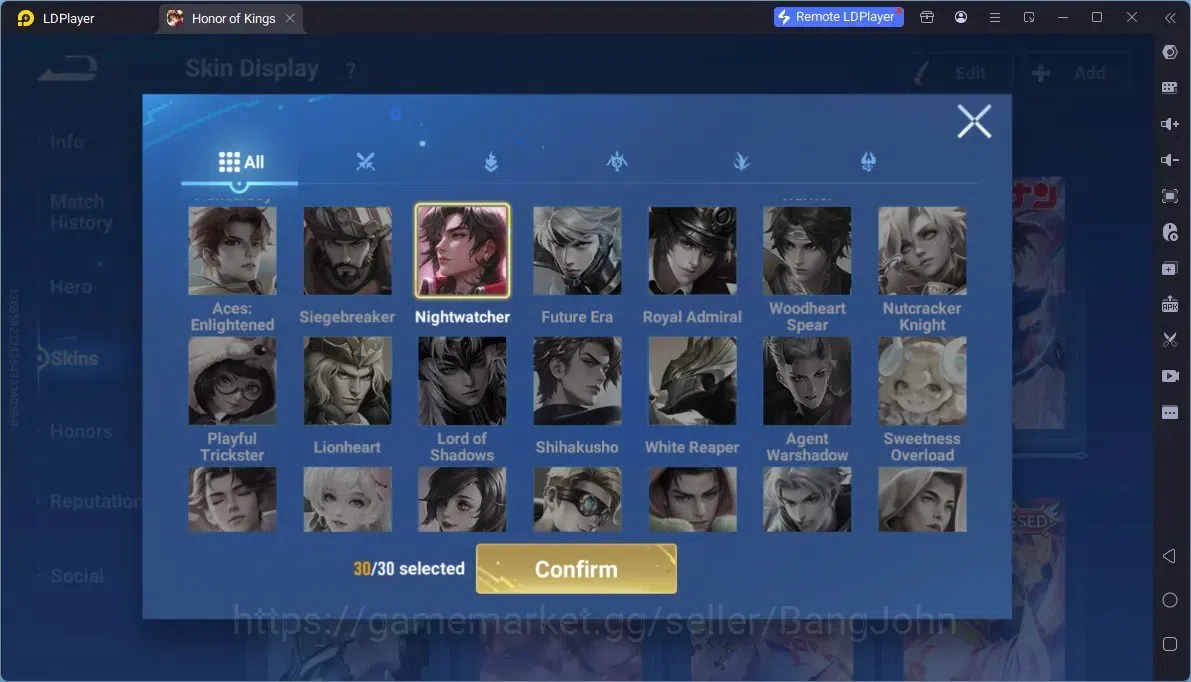 Honor of Kings Accounts Rare Skin Global |113H 293S|Flawless Kaizer,Flawless Arli,Flawless Frozen LadyZhen,Precious D.Conan 17
