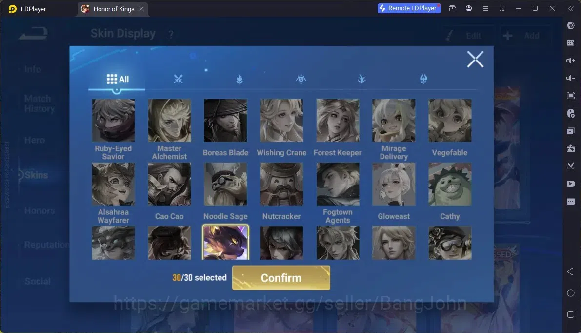 Honor of Kings Accounts Rare Skin Global |113H 293S|Flawless Kaizer,Flawless Arli,Flawless Frozen LadyZhen,Precious D.Conan 19