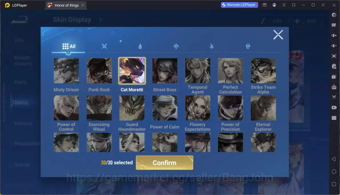 Honor of Kings Accounts Rare Skin Global |113H 293S|Flawless Kaizer,Flawless Arli,Flawless Frozen LadyZhen,Precious D.Conan 20