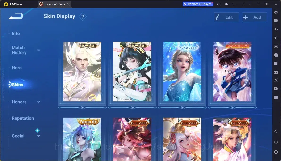 Honor of Kings Accounts Rare Skin Global |113H 293S|Flawless Kaizer,Flawless Arli,Flawless Frozen LadyZhen,Precious D.Conan 3