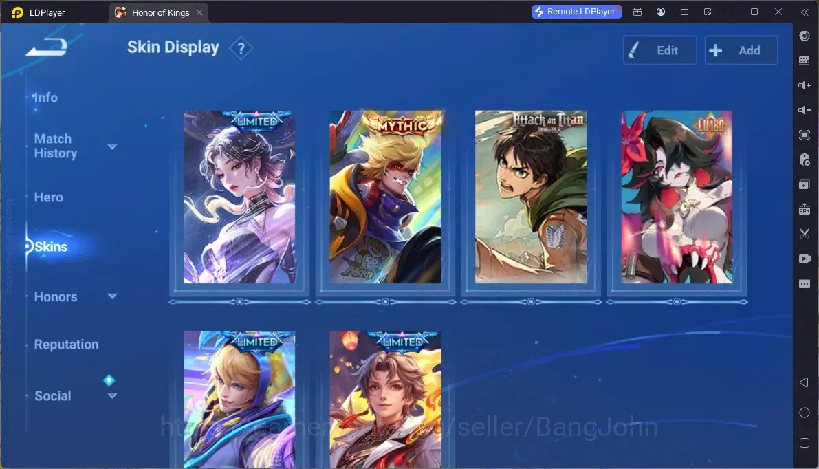 Honor of Kings Accounts Rare Skin Global |113H 293S|Flawless Kaizer,Flawless Arli,Flawless Frozen LadyZhen,Precious D.Conan 6