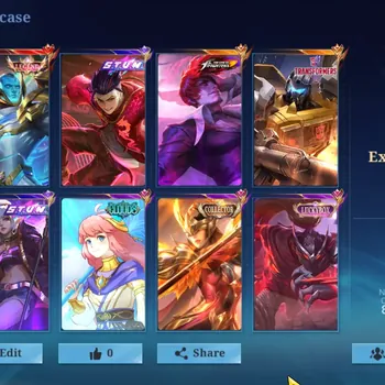 Mobile Legends: Bang Bang Accounts Collector Global|Hero 133|Skin 318|Ex IMO|Legend Gord|CC Pharsha|KOF Karina+Chou|Trans