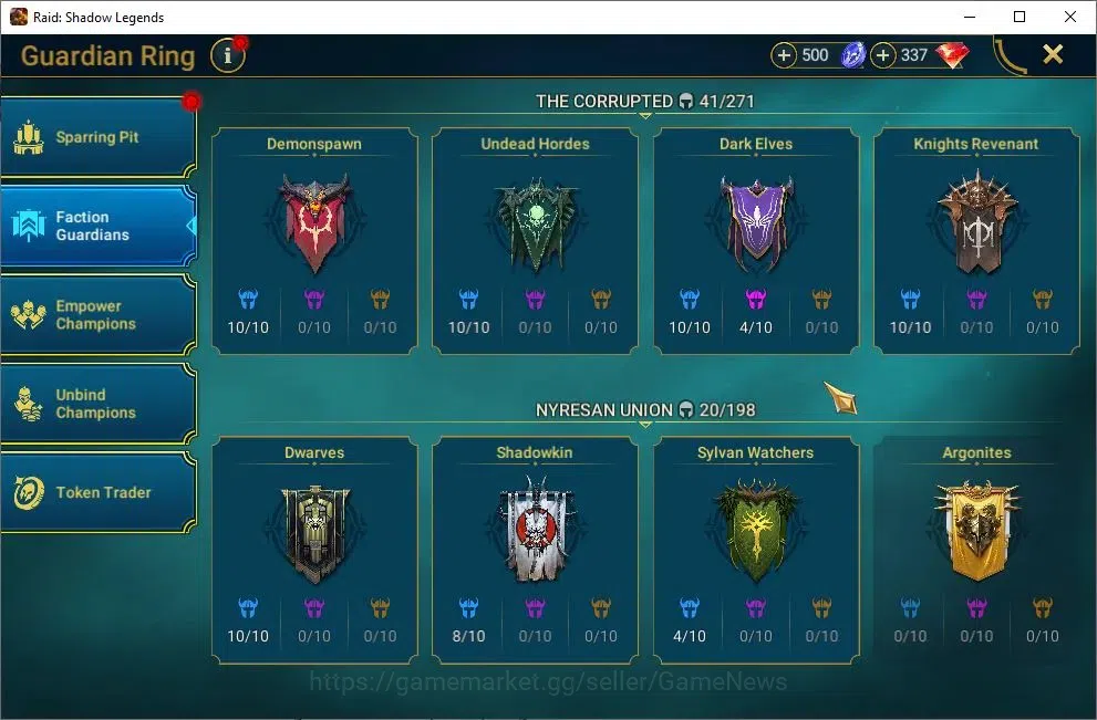 Raid: Shadow Legends Accounts Lv 49|623K Power|1 Mythical (Lady Mikage)|21 Legen image 10