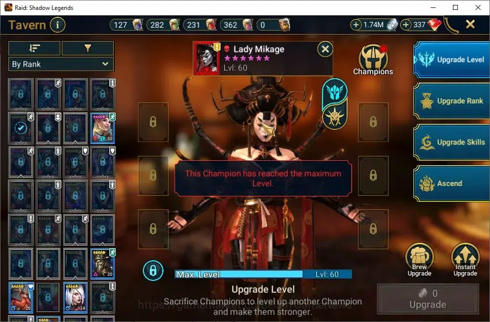 Raid: Shadow Legends Accounts Lv 49|623K Power|1 Mythical (Lady Mikage)|21 Legen image 13