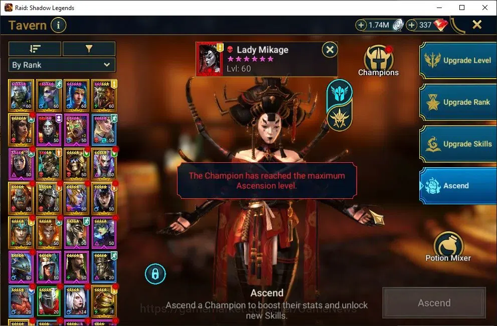 Raid: Shadow Legends Accounts Lv 49|623K Power|1 Mythical (Lady Mikage)|21 Legen image 18