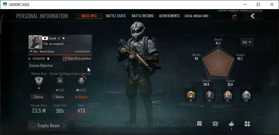 Arena Breakout Accounts MOBILE Lv30|SV 23M|CV 7M| Machete Battel | LR-AR2 image 16