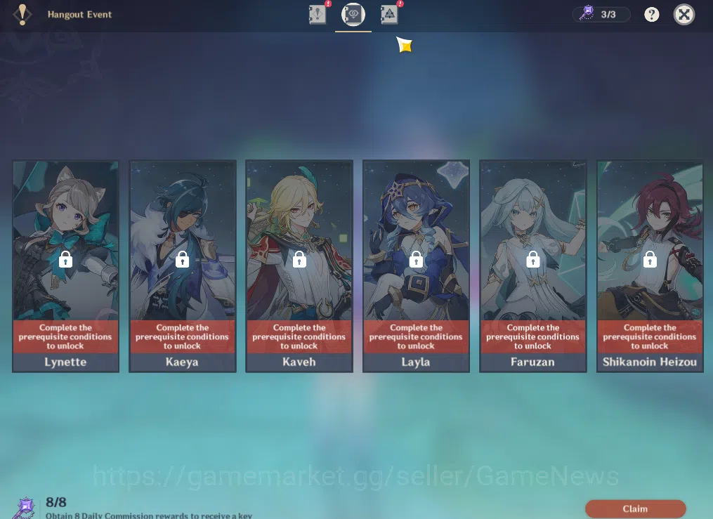 Genshin Impact Accounts ASIA|AR 45|5 Limited +2(*5Weapon)|Columbina,Furina image 14