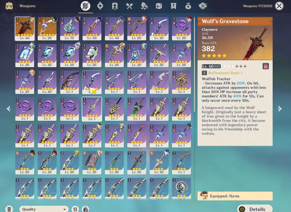 Genshin Impact Accounts ASIA|AR 45|5 Limited +2(*5Weapon)|Columbina,Furina image 4