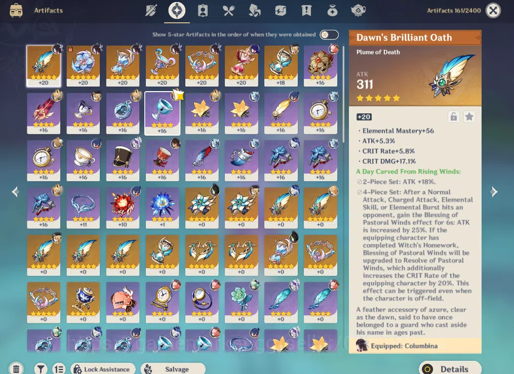 Genshin Impact Accounts ASIA|AR 45|5 Limited +2(*5Weapon)|Columbina,Furina image 5