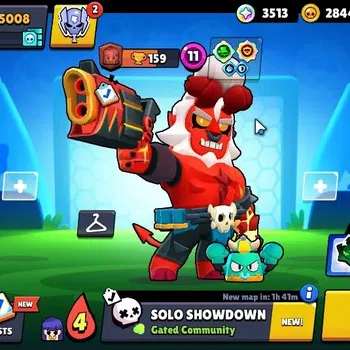 Brawl Stars Accounts 5008 Trophy|57 Brawlers 6 Max|3k Bling|3 Hyperc [D Mortis,K Kenji,S Poco],1 Legendary,6 Mythic33 Epic
