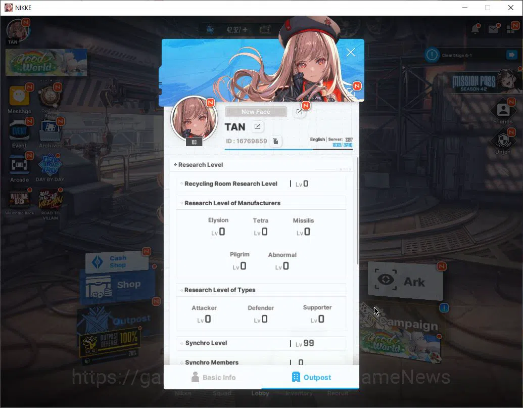 Goddess of Victory: Nikke Accounts Global|15 SSR|SyncLV99|Gem42k|(Collab Clarie,Kurum image 11