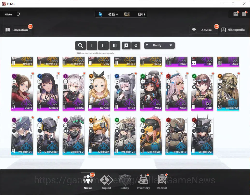 Goddess of Victory: Nikke Accounts Global|15 SSR|SyncLV99|Gem42k|(Collab Clarie,Kurum image 9