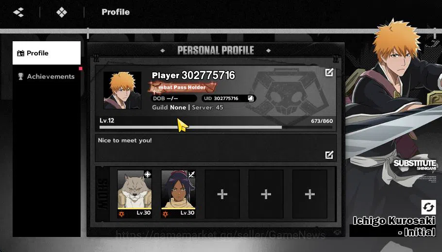 BLEACH: Soul Resonance Accounts [Nuverse SEA Server]| Lv12 |Fresh Starter|2 SSR [S image 9