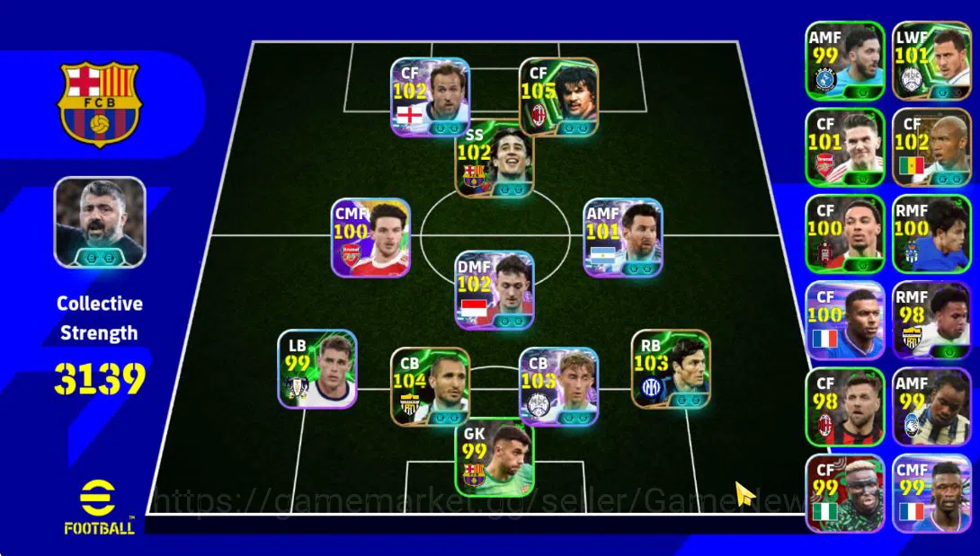 Mobile|Ruud Gullit(Bullet Header,Low Screamer),Dean hujsen(Visionary Pass),Harry Kane(Bullet Header),Etc|TakeEmail|(EF1558) eFootball Mid-Tier Mobile|Ruud Gullit(Bullet Header,Low Screamer),Dea image 1