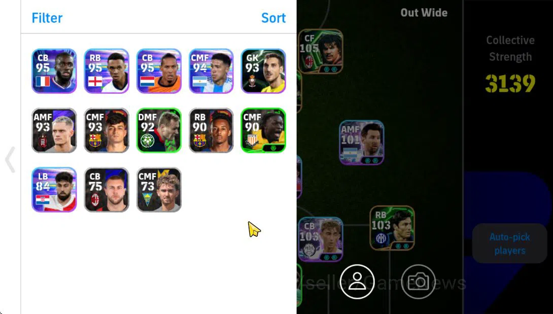 eFootball Accounts Mid-Tier Mobile|Ruud Gullit(Bullet Header,Low Screamer),Dean hujsen(Visionary Pass),Harry Kane(Bullet 2