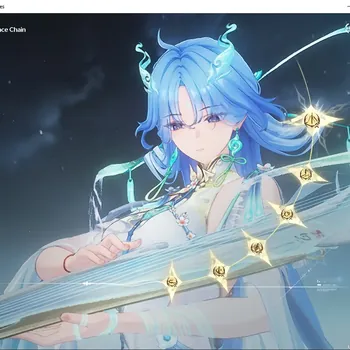 Wuthering Waves Accounts Starter EU|UL 48|1 Limited (Qingxiao RC6)+Sign + 3 Standard Char (Verina,Encore,Jianxin)|DB level