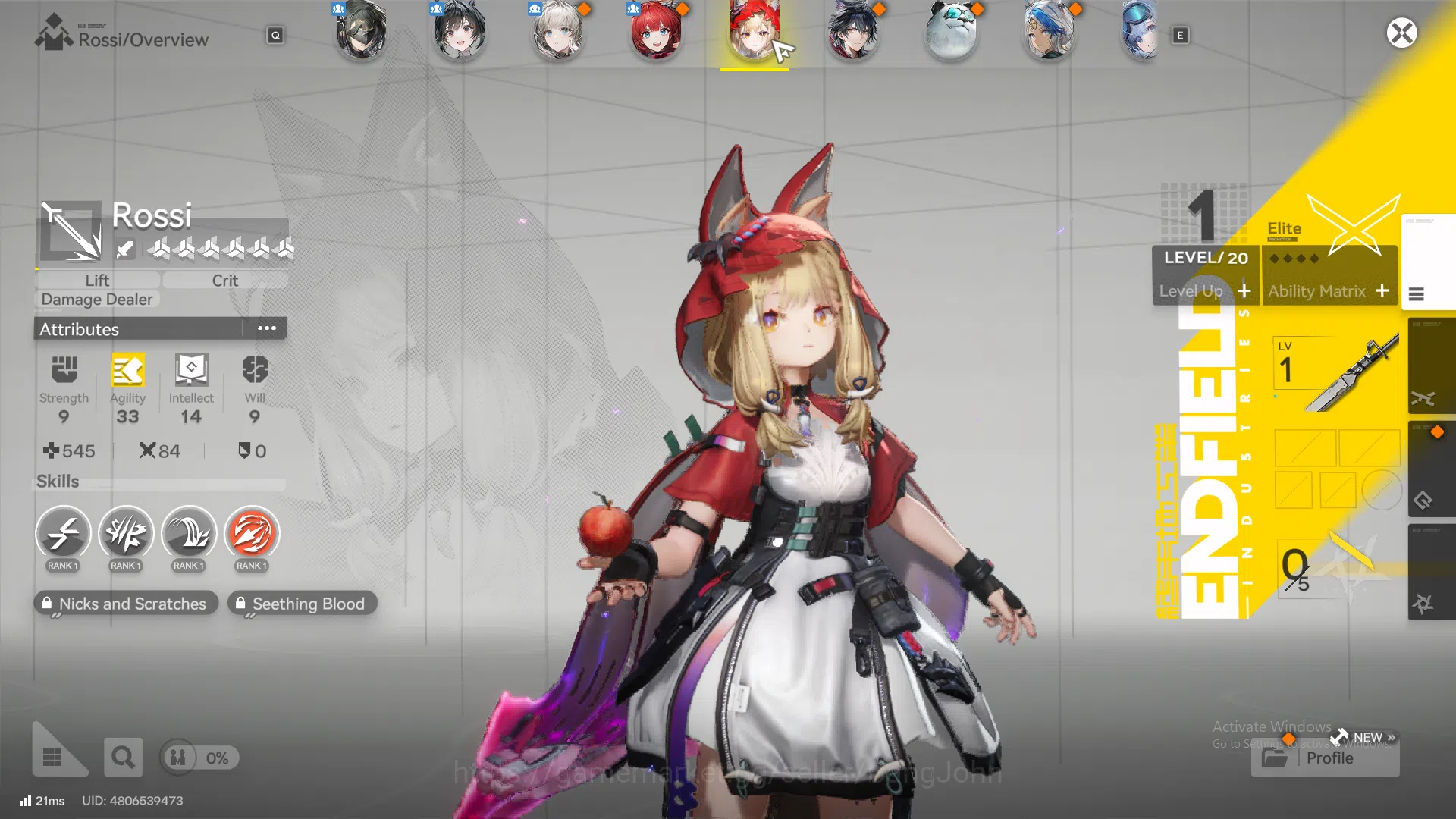 Arknights: Endfield Accounts ASIA | Starter ACC| Rossi, WP 6s 1| More detail check SS AKE314B 2