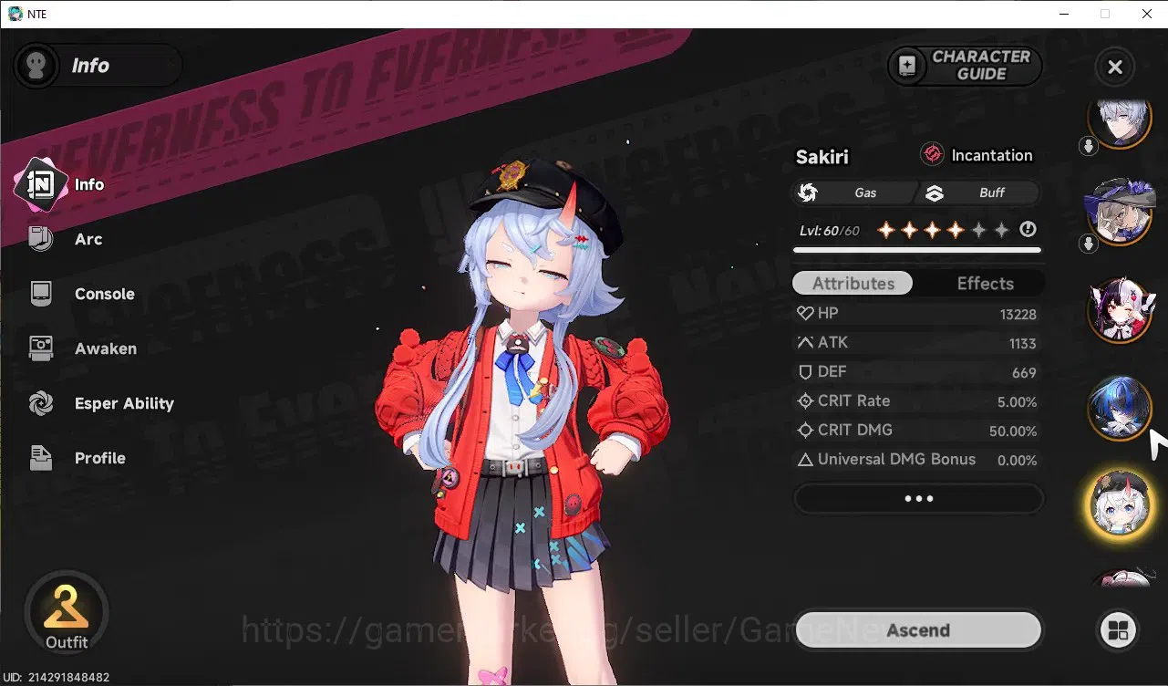 Neverness to Everness Accounts GLOBAL SEA|HL 47|TL 33|10 SSR Nanally+Skin,Chaos,L image 10