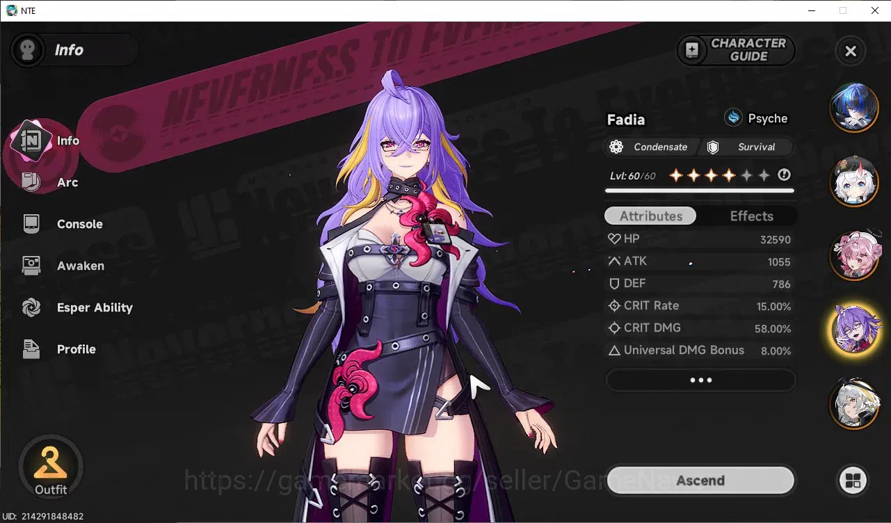 Neverness to Everness Accounts GLOBAL SEA|HL 47|TL 33|10 SSR Nanally+Skin,Chaos,L image 14