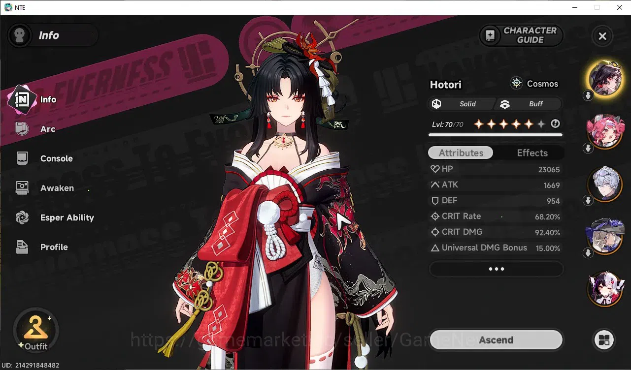 Neverness to Everness Accounts GLOBAL SEA|HL 47|TL 33|10 SSR Nanally+Skin,Chaos,L image 4