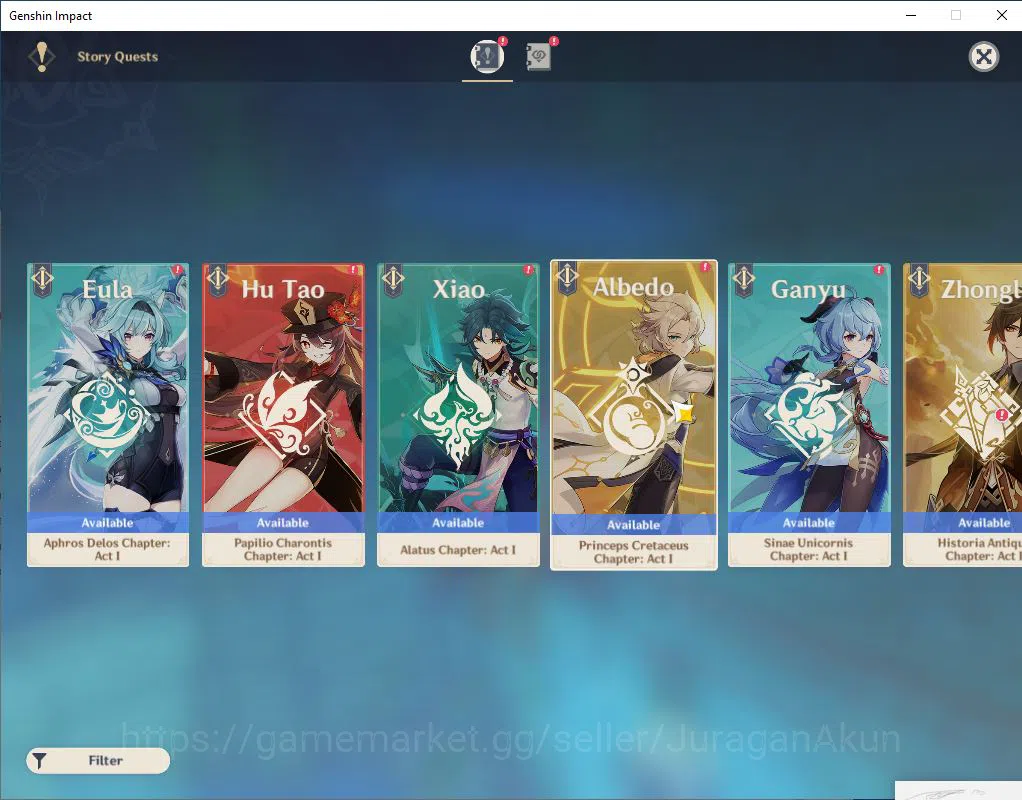 Genshin Impact Accounts ASIA | 45AR | 2 Limited +21(*4Character) +1(*5Wea image 10